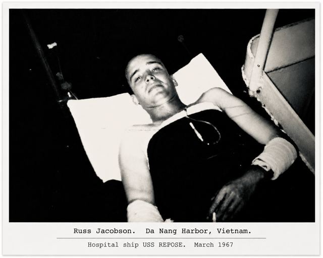 Russell Jacobson aboard the hospital ship USS Repose, Da Nang Harbor, March 1967