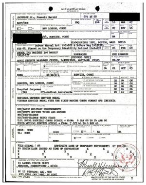 DD Form 214, Report of Transfer or Discharge