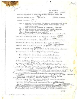 Medical Board report, page 1